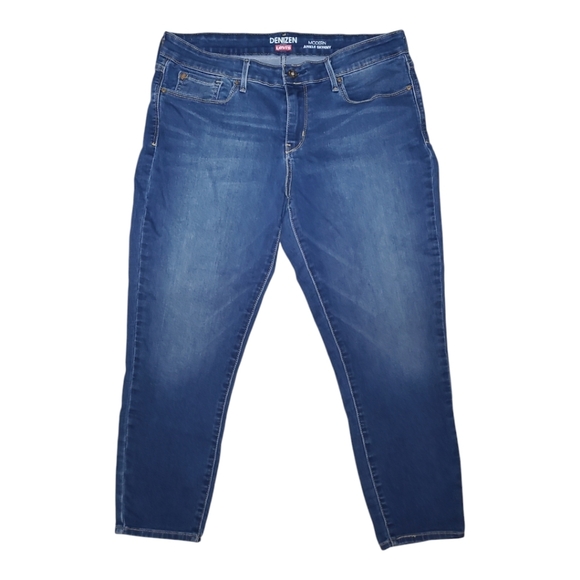 Denizen from Levi's Modern Ankle Skinny Jeans Dark Wash Size 14 - Picture 11 of 11